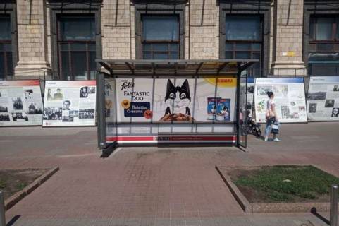 Билборд A в Васильевке, Нестандарт  Хрещатик вул., №24 (брендування) фото 1