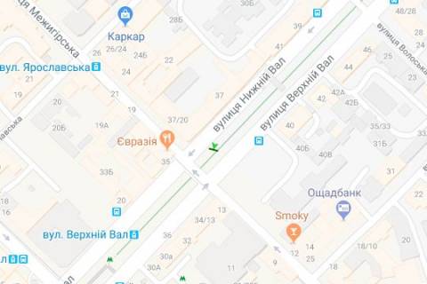 Скроллер A в Киеве, 1.2x1.8  Нижній Вал вул., 37/20 - 273145 схема