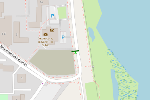 Билборд B в Васильевке, 3x6  Ревуцького вул. - Вишняківська вул. схема