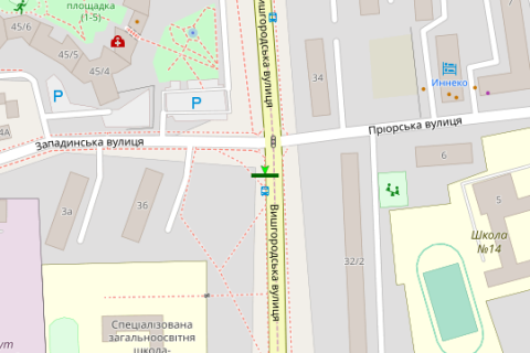 Призма A в Киеве, 3x6  Вишгородська вул. - Западинська вул. - 661362 схема