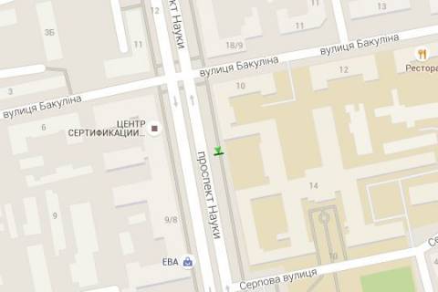 Ситилайт B в Харькове, 1.2x1.8  Науки просп. (Леніна просп.), 16 схема