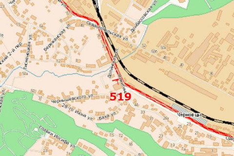 Билборд B в Васильевке, 3x6  Гагаріна вул., 29 схема