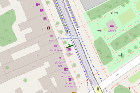 Нестандарт A в Львове, 1.2x1.8  Марка Кропивницького пл., 7 схема