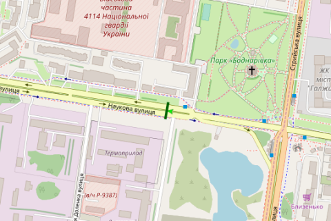 Призма A в Васильевке Наукова вул., 3 - Стрийська вул., (призма) (від вул. Стрийська) - 424426 схема