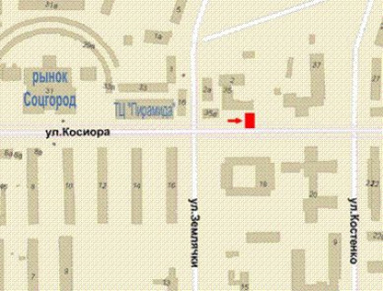 Беклайт B у Кривому Розі, 1.2x1.8  Соборності вул., 35 схема