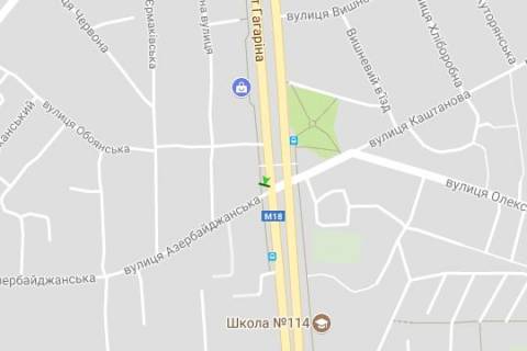 Скроллер A в Васильевке, 2.3x3.14  Гагаріна просп. - Азербайджанська вул. - 454705 схема