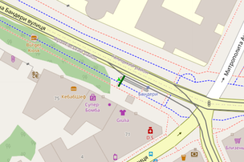 Нестандарт A в Львове, 1.2x1.8  Степана Бандери вул., 73 схема