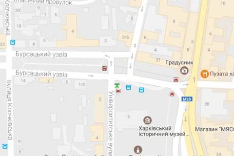 Скроллер B в Харькове Конституції пл. - Університетська вул. - 408045 схема