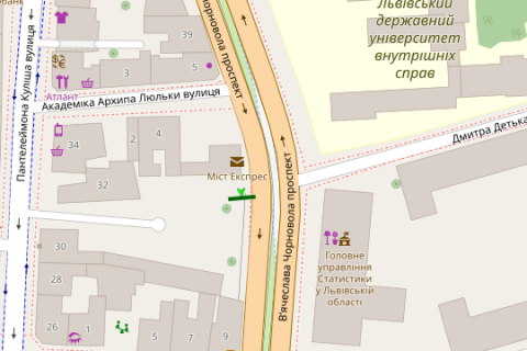 Скролер, Скрол A у Львові, 2.3x3.14  В'ячеслава Чорновола просп., 31 - 271570 схема