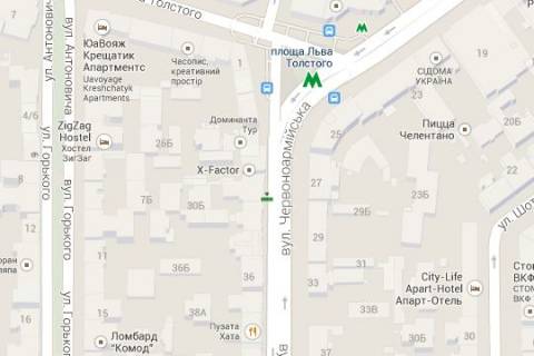 Нестандарт A в Киеве, 1.2x1.8  Велика Васильківська вул., 30 (ресторан "Муракамі", "Укрсиббанк") - зупинка гром.транспорту схема