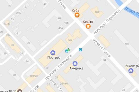 Беклайт B у Чернігові, 1.2x1.8  Перемоги просп., 102 схема