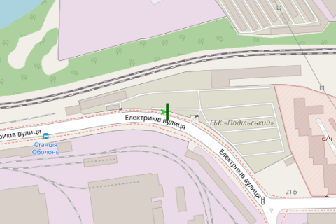 Билборд B в Васильевке, 3x6  Електриків вул. (в напрямку Набережно-Рибальской вул.) схема
