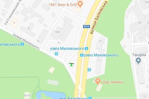 Білборд, Бігборд (Борд)  B у Одесі, 3x6  Балківська вул. - Маловського вул. (Ліва, можливий продаж 3х12) схема