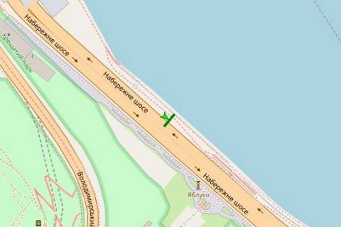 Бэклайт B в Киеве, 2.3x3.14  Набережне шосе, №7 схема