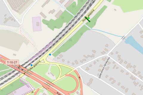 Білборд, Бігборд (Борд)  B у Києві, 3x6  Повітряних Сил просп., 400 метрів від Жулянського мосту схема