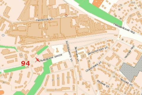 Билборд B в Хмельницком, 3x6  Львівське шосе, 43 (ринок) схема