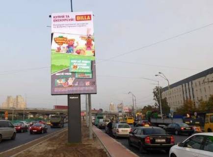 Видеоборд A в Киеве, 8x4  Бандери Степана просп. (Московський просп.) - Тульська пл., (розширення 384х768) - 472388 фото 1