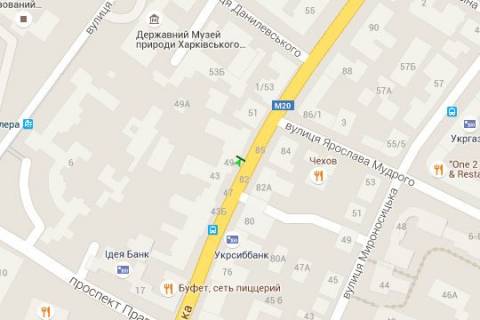 Сiтiлайт B у Харкові, 1.2x1.8  Сумська вул., 49 схема