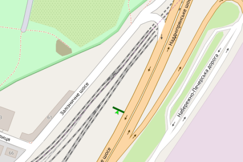 Бэклайт B в Васильевке, 4x8  Наддніпрянське шосе, "Видубичі" (в напрямку мосту Патона) схема