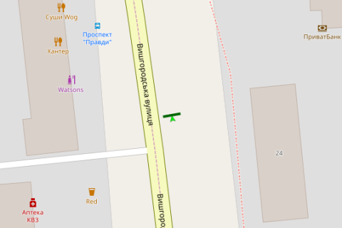 Призматрон, Призма A у Києві, 3x6  Вишгородська вул., 24 - 274595 схема