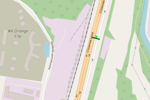 Билборд B в Васильевке, 3x6  Столичне шосе, 1,5 км до Південого мосту (в напрямку Конча-Заспи) схема