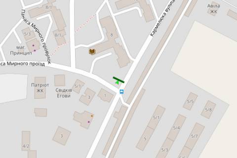 Білборд, Бігборд (Борд)  B у Хмельницькому, 3x6  Кармелюка вул., 8 схема