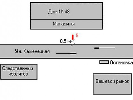 Беклайт B у Хмельницькому, 1.2x1.8  Свободи вул., біля вул. буд.1.  схема