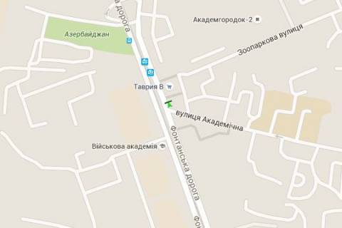 Ситилайт A в Одессе, 1.2x1.8  Фонтанська дорога, 19 - Сергія Варламова вул. (Піонерська вул.) схема