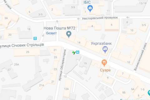 Ситилайт A в Киеве, 1.2x1.8  Січових стрільців вул., 17 схема