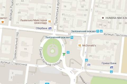 Ситилайт A в Одессе, 1.2x1.8  Привокзальна пл. схема