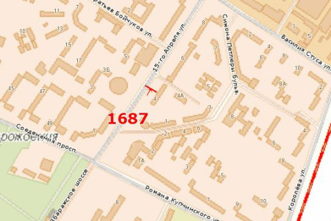 Билборд A в Тернополе, 3x6  15-го Квітня вул., 4 схема