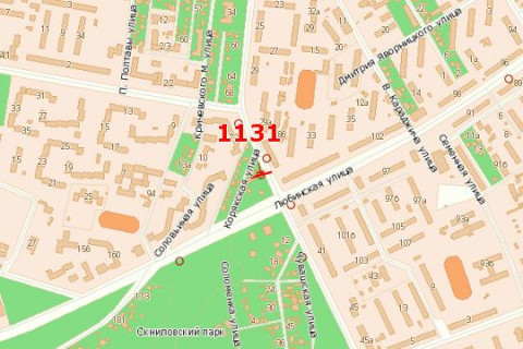 Призма A в Львове, 3x6  Виговського вул. (Івана Виговського вул.) - Любінська вул. (до вул. Кульпарківська) - 530566 схема