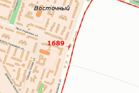 Билборд A в Тернополе, 3x6  Протасевича вул. - Лесі Українки вул. схема