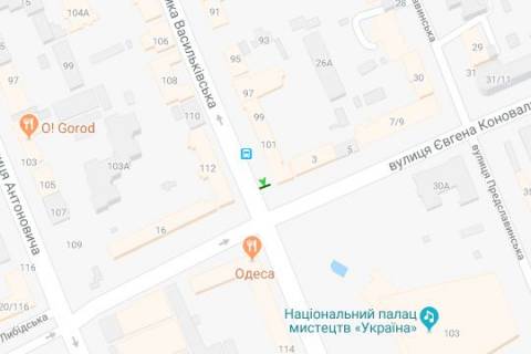Беклайт B у Києві, 1.2x1.8  Велика Васильківська вул., 101  схема