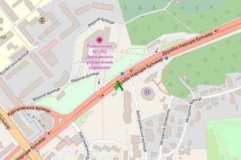 Скроллер A в Киеве, 2.3x3.14  Миколи Міхновського бульв. - Болсунівську вул. (Сергія Струтинського вул.),  IQ-центр, ; №1 - 272760 схема