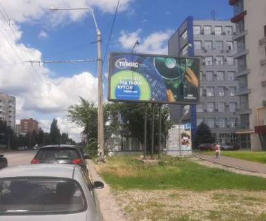 Билборд A в Полтаве, 3x6  Європейська вул. (Фрунзе). - Автобазiвська вул. фото 1