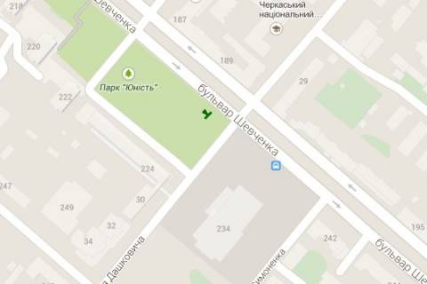 Беклайт A у Черкасах, 1.2x1.8  Шевченка бульв., 224 схема