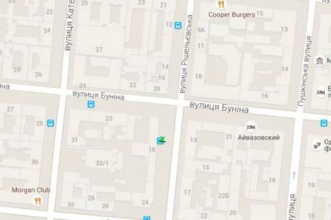 Беклайт A у Одесі, 1.2x1.8  Рішельєвська вул., 18 схема