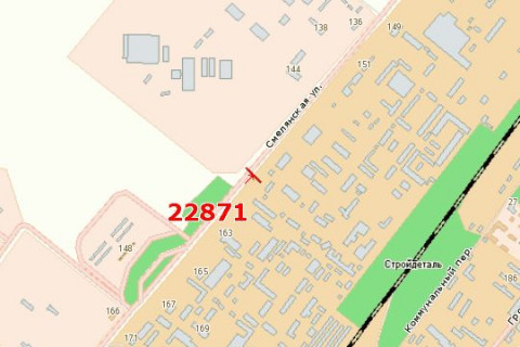 Билборд A в Васильевке, 3x6  Смілянська вул., 195 схема