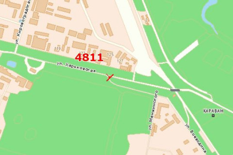 Билборд A в Васильевке, 3x6  Харківська вул., (виїзд) схема