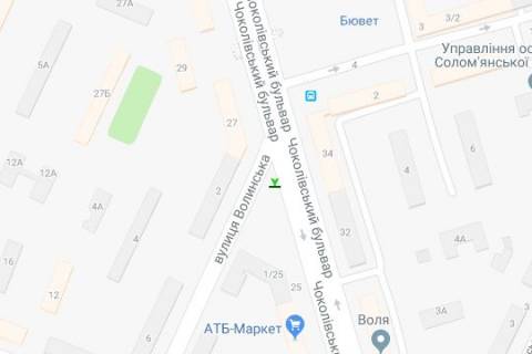 Скроллер A в Васильевке, 2.3x3.14  Чоколівський бульв., 34, навпроти - 422593 схема