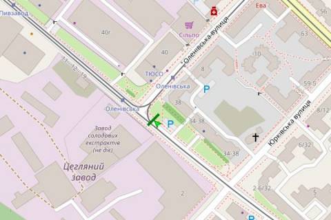 Ситилайт A в Васильевке, 1.2x1.8  Кирилівська вул., 38 схема