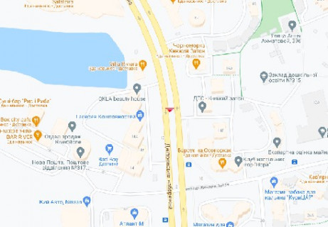 Видеоборд A у Києві, 2.3x3.14  Дніпровська наб., 16в (розширення 480х336) - 616345 схема