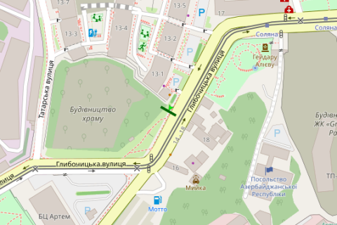 Видеоборд A у Василівці, 2.3x3.14  Глибочицька вул., №15 (ТТ 6.8 352х484) - 421986 схема