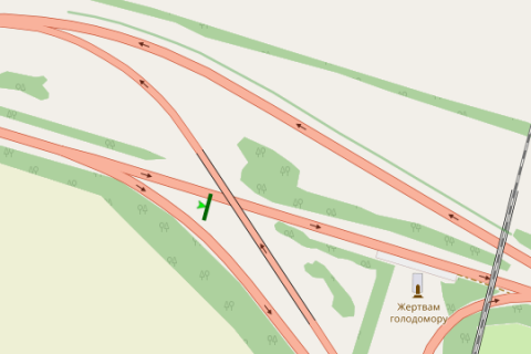 Бэклайт A в Запорожье, 6x12  Київ - Бориспіль, поворот до аеропорту "Бориспіль" (у напрямку  Борисполя) схема