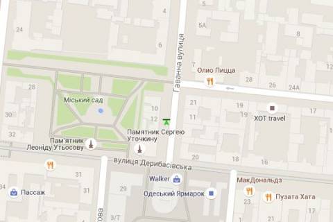 Сiтiлайт B у Одесі, 1.2x1.8  Гаванна вул., 12 схема