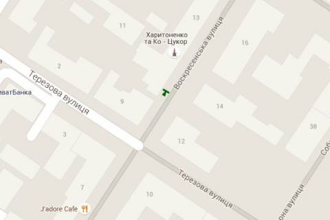 Беклайт A у Сумах, 1.2x1.8  Воскресенська вул., 11 (Пішохідна зона) схема