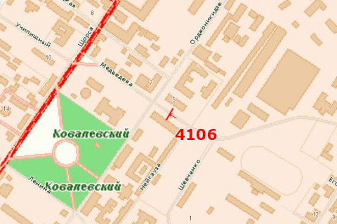 Білборд, Бігборд (Борд)  B у Кропивницький (Кіровоград) Євгена Чикаленка вул. (Медведєва вул.), 11 - Кавалерійська/Ельворті вул. (Кавалерійська/Ельворті вул.) схема