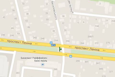 Призма A в Николаеве, 3x6  Центральний просп. (Леніна просп.) - Маршала Василевського вул., (призма) - 271401 схема
