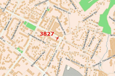 Билборд A в Васильевке, 3x6  Святослава Ріхтера вул. (1 Травня вул.) - Льва Толстого вул. схема